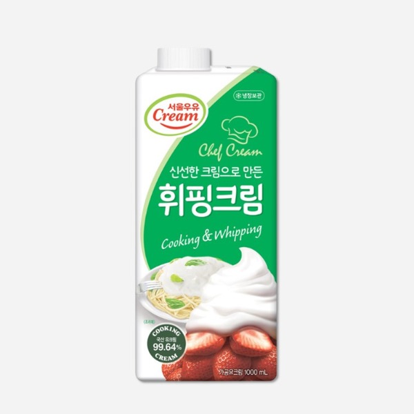 서울우유 동물성 휘핑크림 1000ml