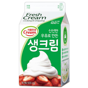 [5월 26일 입고예정/최대구매 10개]서울우유 생크림 500ml