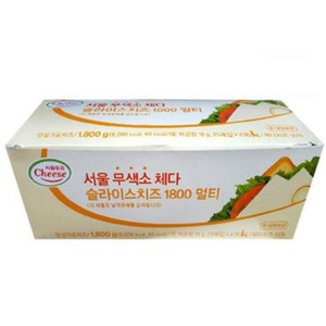 서울우유 화이트 체다슬라이스치즈 1.8kg (100매)