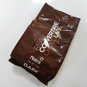 [할인판매]나트라 다크 커버춰 초콜릿 1kg (스페인산) / 다크 초콜릿