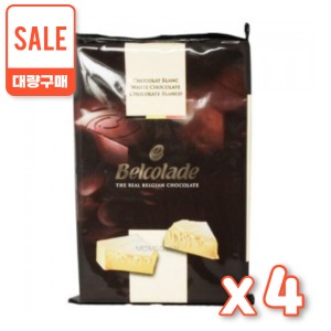 [박스]벨코라데 화이트 판 초콜릿 2.5kg*4ea / 벨코라도 벨코라드 초콜렛