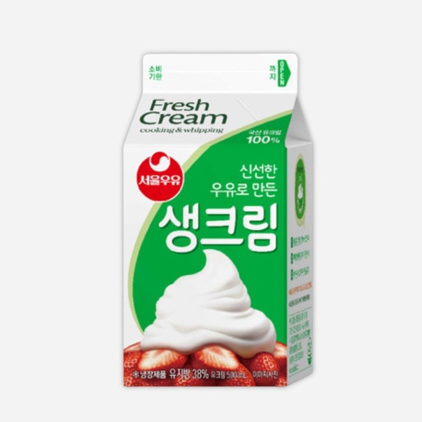 [수급불안]서울우유 생크림 500ml