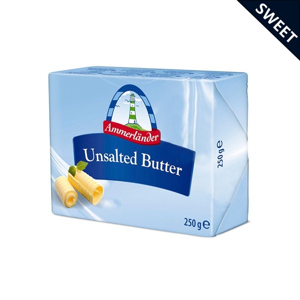 [품절/입고일미정]에머랜드 스위트크림 무가염 버터 250g(우유버터 유지방82%/우유100%)